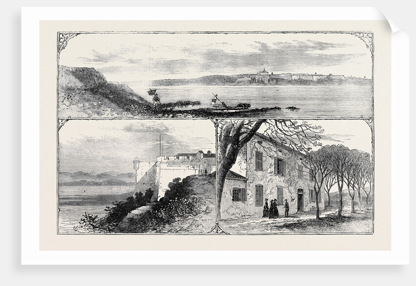 The Island and Fort of St. Marguerite the Prison of Ex-Marshal Bazaine 1874 by Anonymous
