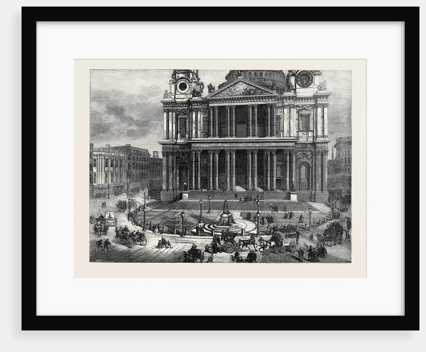 West Area of St Paul's Churchyard London 1874 by Anonymous