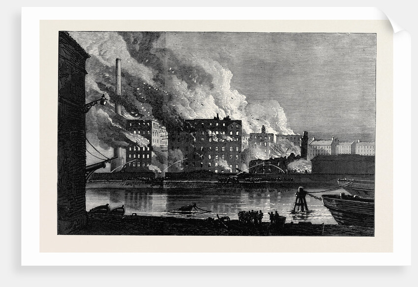 Burning of Messrs. A. And P. Tod's Flour Mills Leith 1874 by Anonymous
