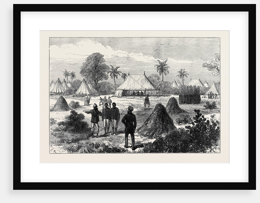 The Ashantee War: Captain Glover's Headquarters at Addah 1874 by Anonymous