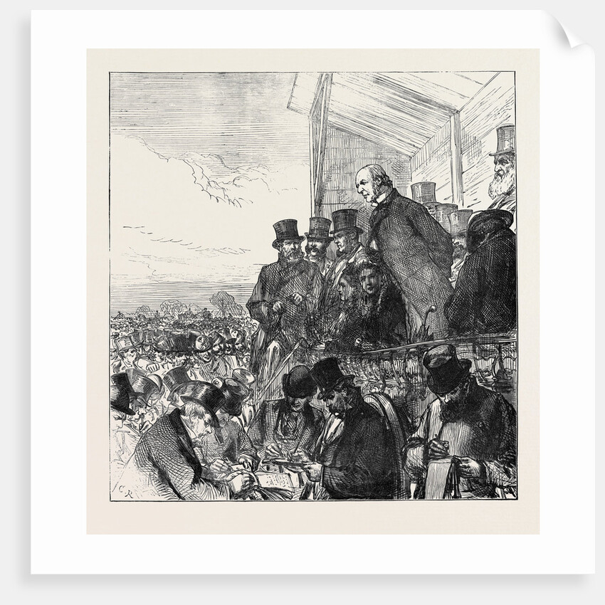 The General Election: Mr. Gladstone Addressing the Electors of Greenwich on Blackheath 1874 by Anonymous