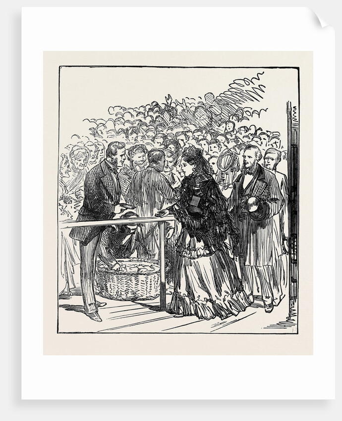 Marriage Festivities for the Duke of Edinburgh: The Royal Marriage: Distribution of Bride-Cake in Edinburgh 1874 by Anonymous