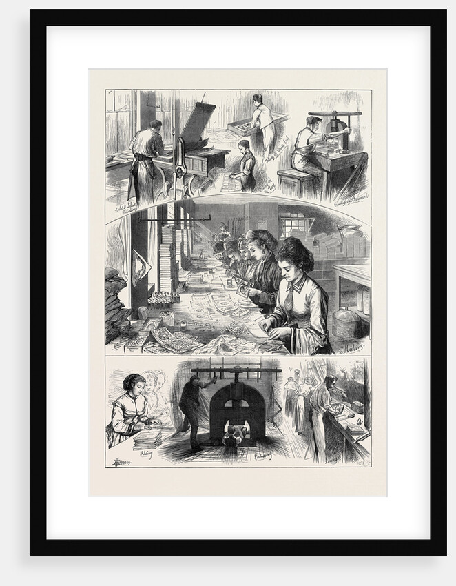 The Manufacture of Valentines 1874 by Anonymous