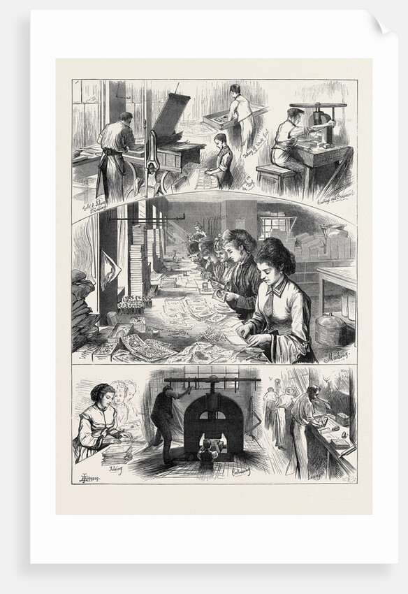 The Manufacture of Valentines 1874 by Anonymous