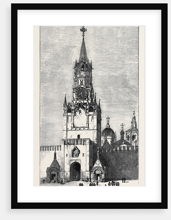 Moscow: The Sacred Gate of the Kremlin Russia 1874 by Anonymous