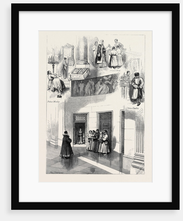 The Royal Marriage in Russia: Sketches in St. Isaac's Church St. Petersburg 1874 by Anonymous