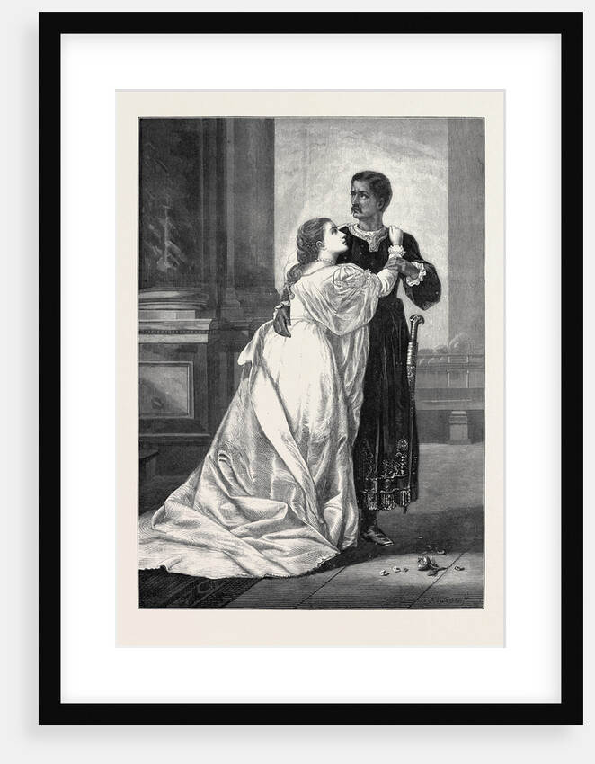 Othello and Desdemona, 1874 by Anonymous