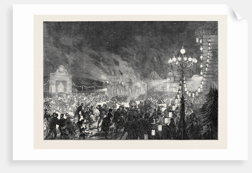 Grand Skating Fete on the Neva in Honour of the Duke of Edinburgh's Marriage 1874 by Anonymous