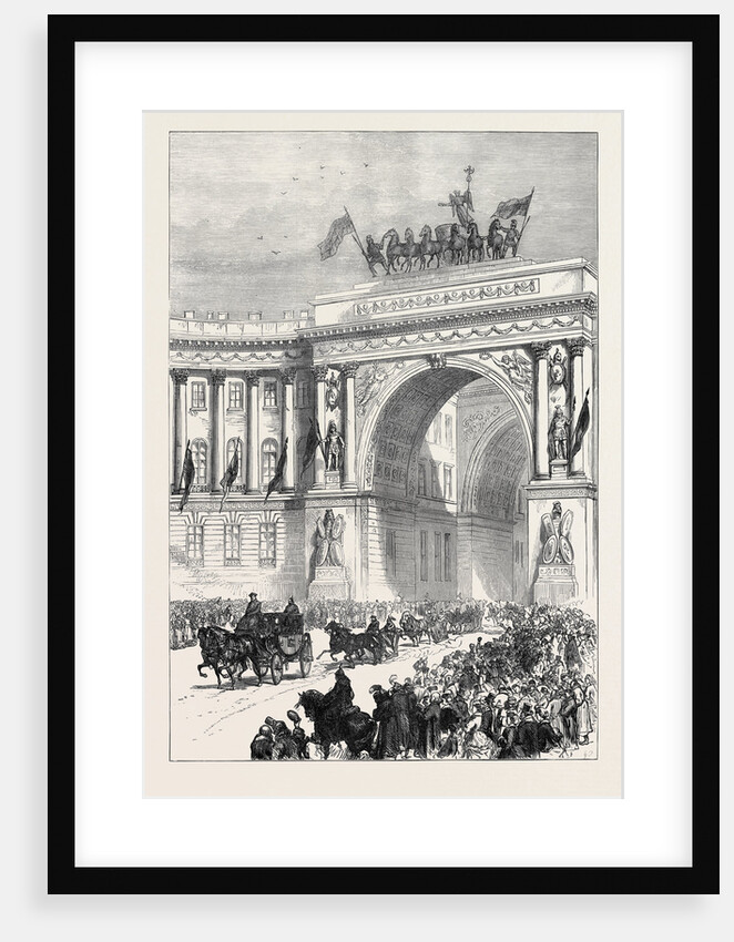 Arrival of the Emperor of Austria at St. Petersburg Russia 1874 by Anonymous