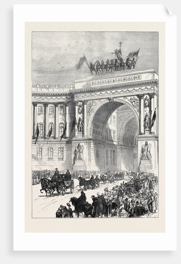 Arrival of the Emperor of Austria at St. Petersburg Russia 1874 by Anonymous