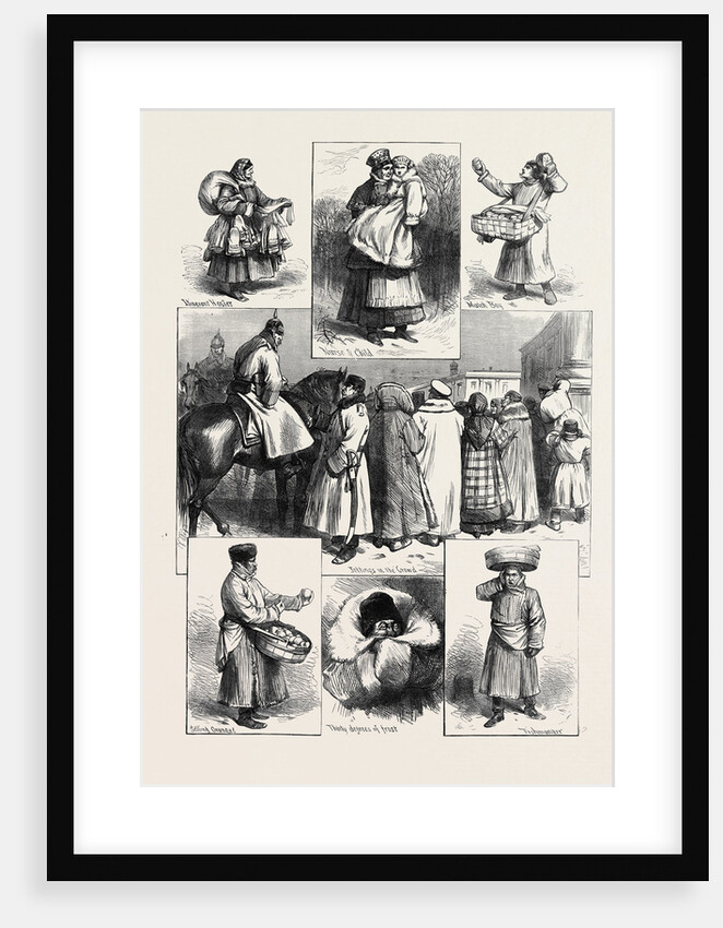 Russia: Sketches in St. Petersburg During the Royal Marriage Festivities by Anonymous