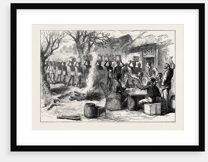 The Ashantee War: Arrival of Stores 1874 by Anonymous