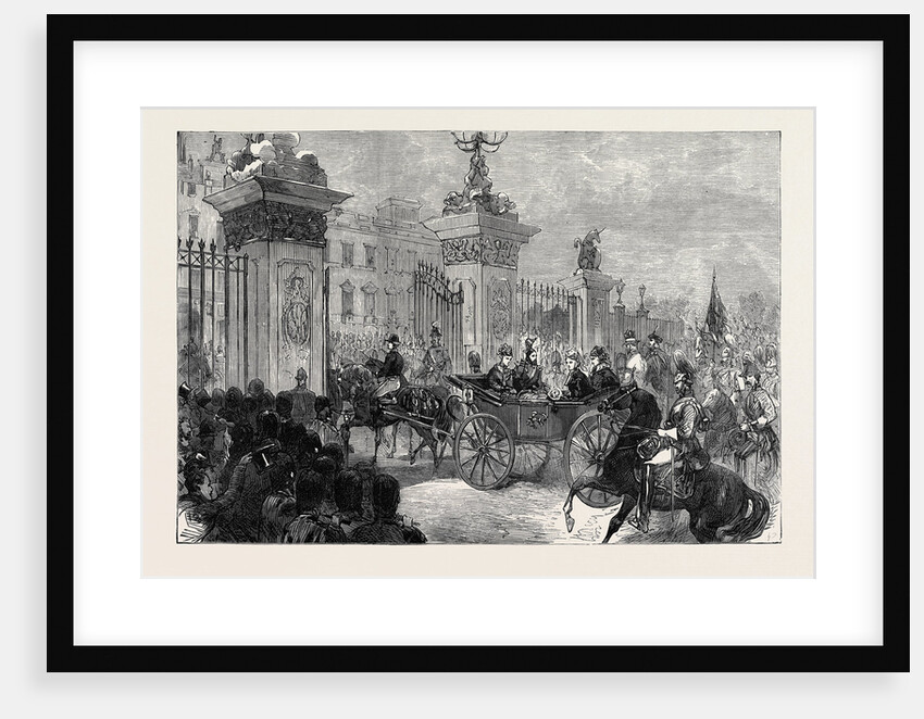 The Royal Entry Into London: The Procession at Buckingham Palace 1874 by Anonymous