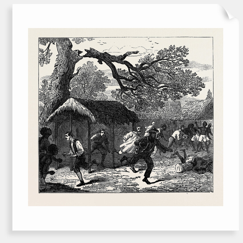 The Ashantee War: Fall of a Tree in Camp 1874 by Anonymous