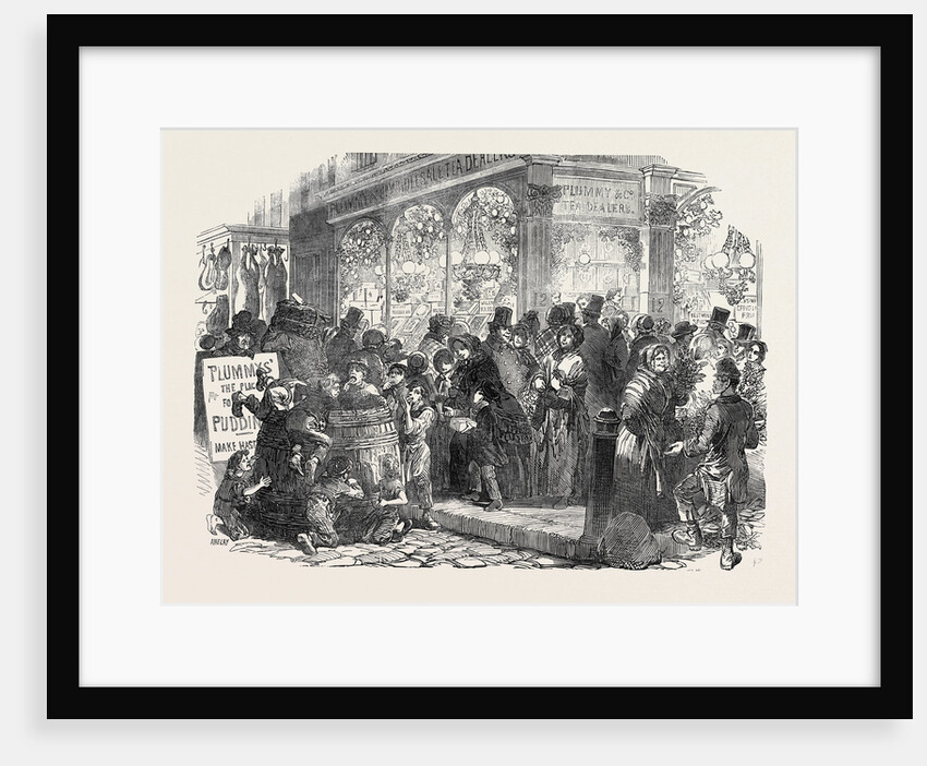 Grocer's Shop at Christmas by Anonymous