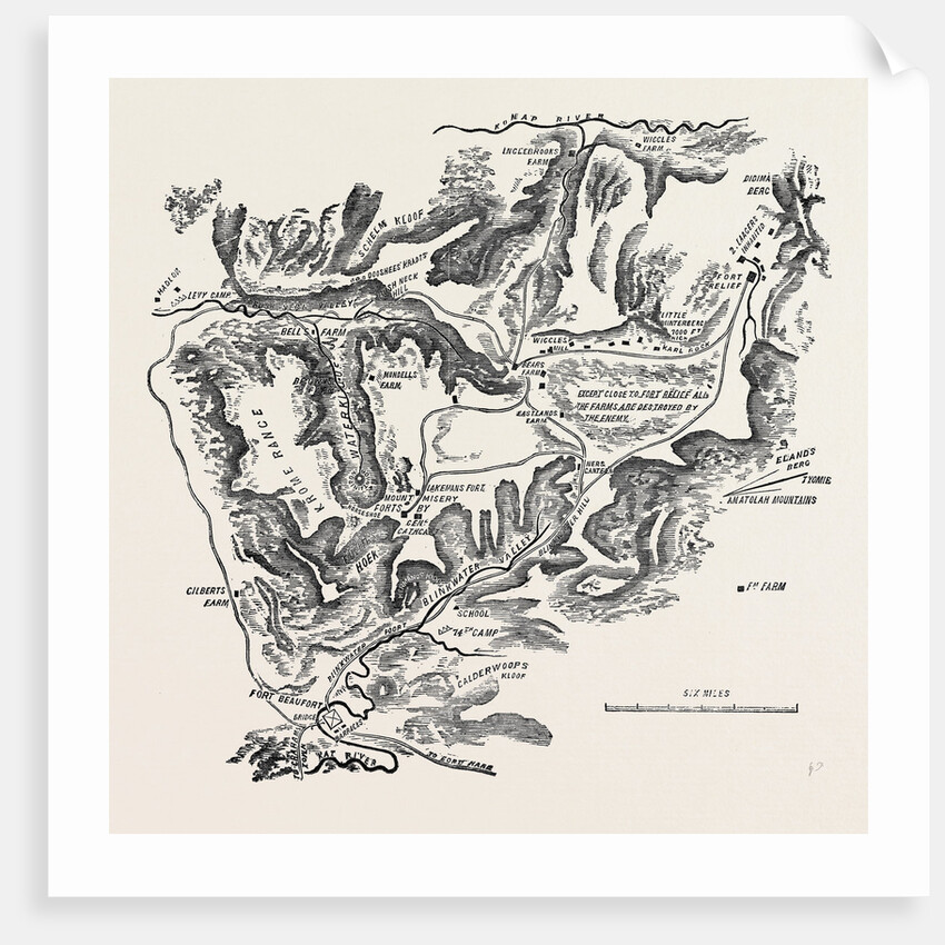 Map of the Seat of the Kaffir War by Anonymous