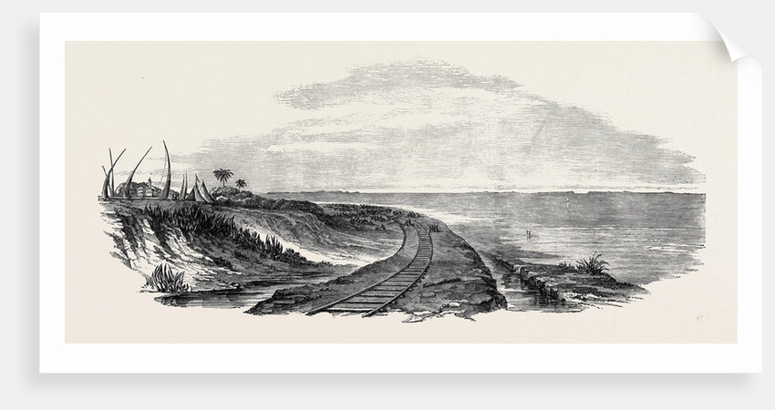 Railway Works, and Temporary Rails, Near Alexandria by Anonymous