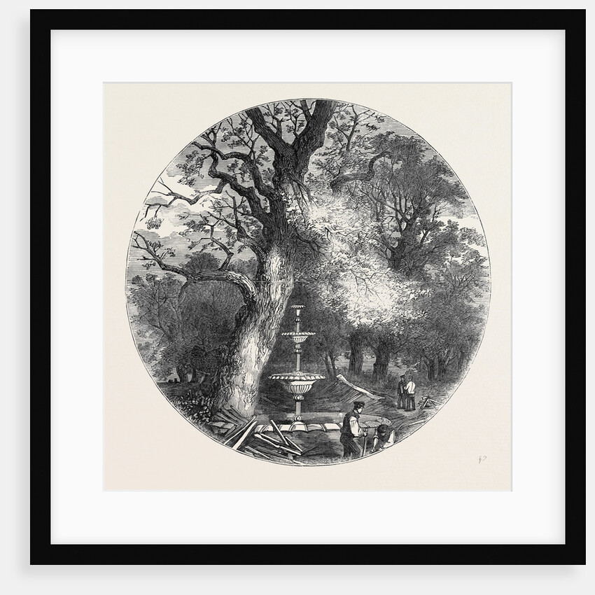 The Old Crystal Palace in Hyde Park: Fountain in the North Transept, 1852 by Anonymous