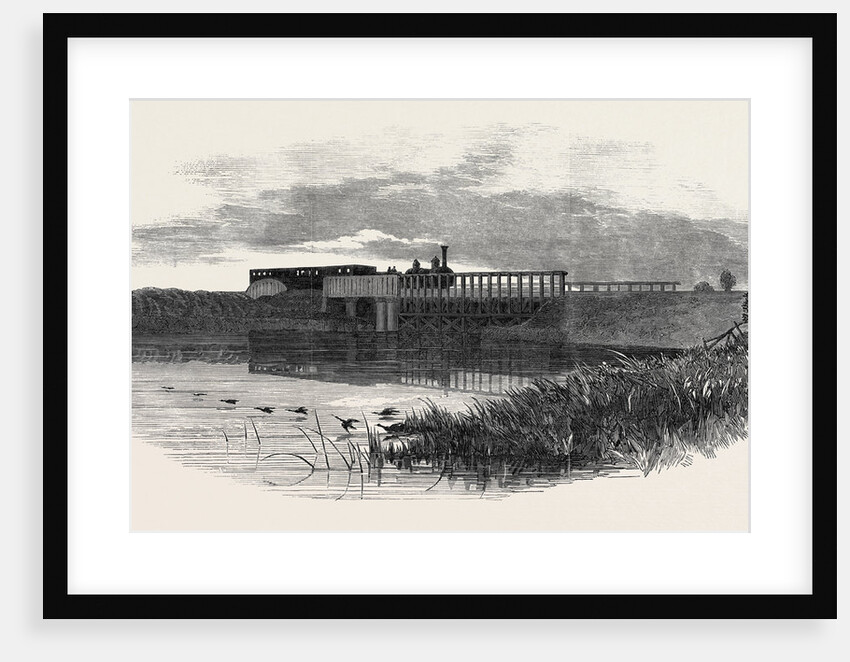 The Oxford and Birmingham Railway: Bridge Over the Reservoir, at Solihull, 1852 by Anonymous