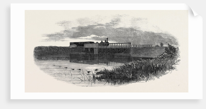 The Oxford and Birmingham Railway: Bridge Over the Reservoir, at Solihull, 1852 by Anonymous