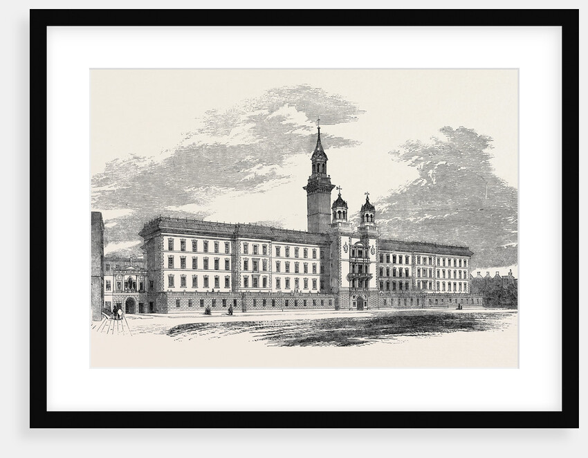 Guy's Hospital, Southwark, New Buildings, 1852 by Anonymous
