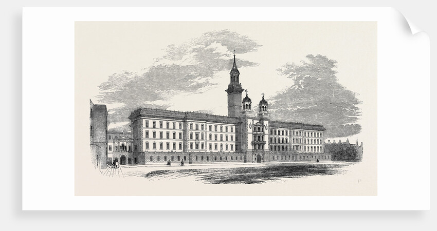 Guy's Hospital, Southwark, New Buildings, 1852 by Anonymous
