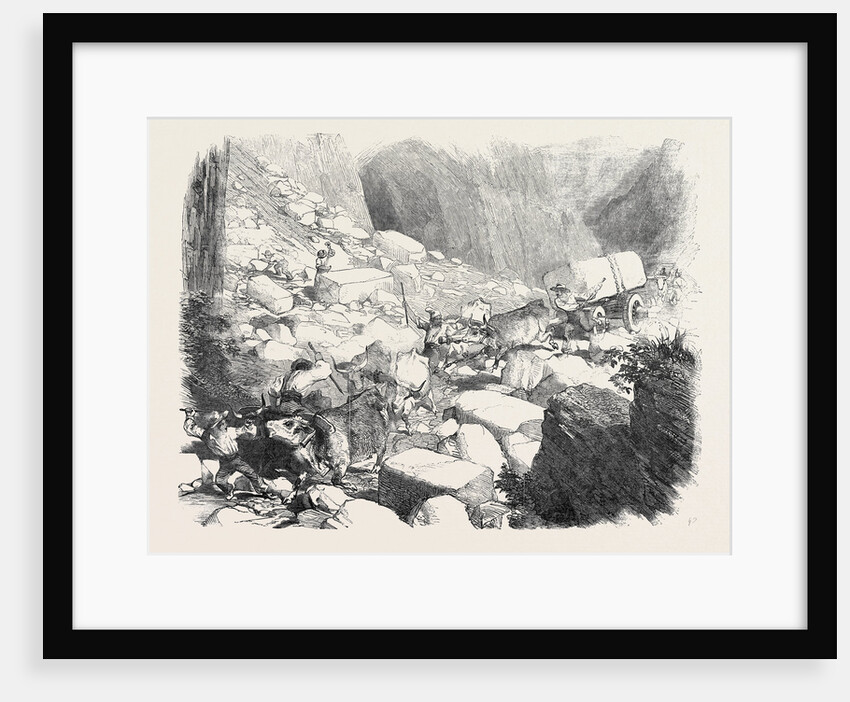 The Marble Quarries of Carrara by Anonymous