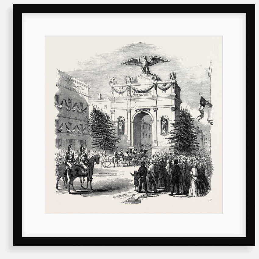 Arrival of the President of France at the Triumphal Arch, at St. Etienne, 1852 by Anonymous