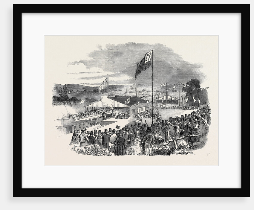 Opening of the South Wales Railway, the Carmarthen Station, 1852 by Anonymous