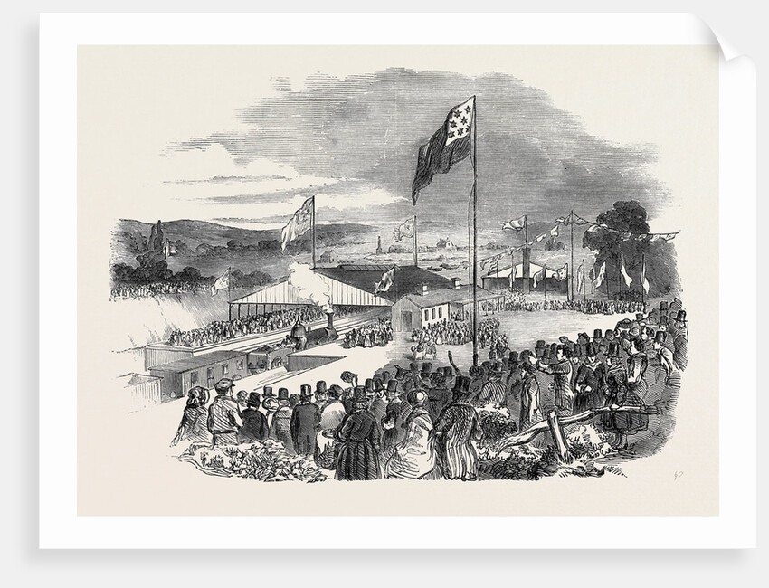 Opening of the South Wales Railway, the Carmarthen Station, 1852 by Anonymous