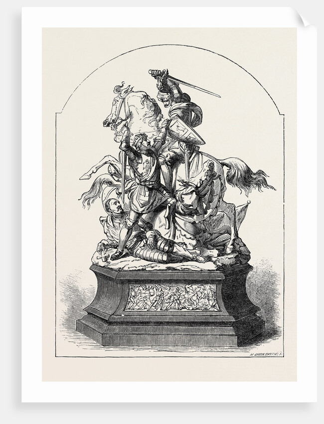 The Doncaster Race Plate, 1852, Conflict at Flodden Field by Anonymous