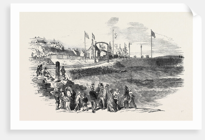 Opening of the Morayshire Railway, the Terminus at Lossiemouth, 1852 by Anonymous