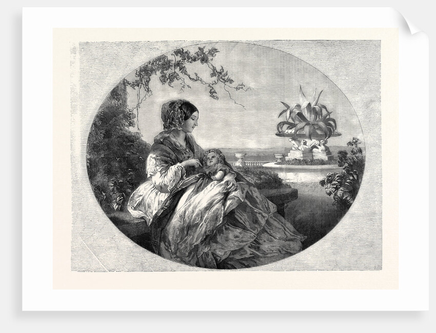 Her Majesty and the Infant Prince Arthur, 1852 by Anonymous