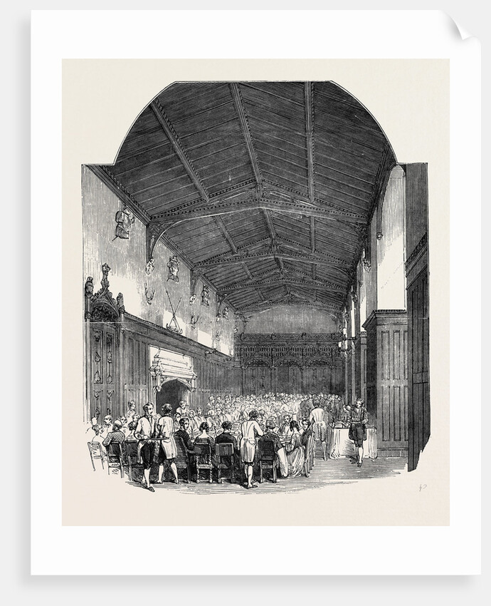 The Great Hall, Newstead Abbey, Entertainment to the British Archaeological Association, Newark, 1852 by Anonymous