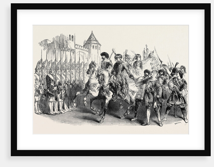 Scene from Pietro Il Grande, at the Royal Italian Opera, the Review at the Battle of Pultava by Anonymous