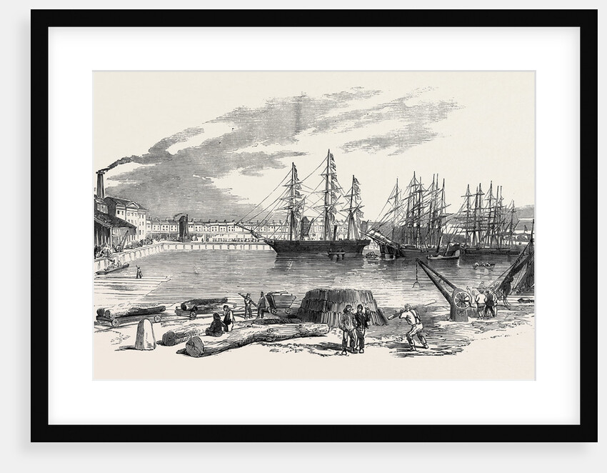 Arrival of the John Bowes Screw Steamer in the Collier Dock of the East and West India Dock Railway, 1852 by Anonymous