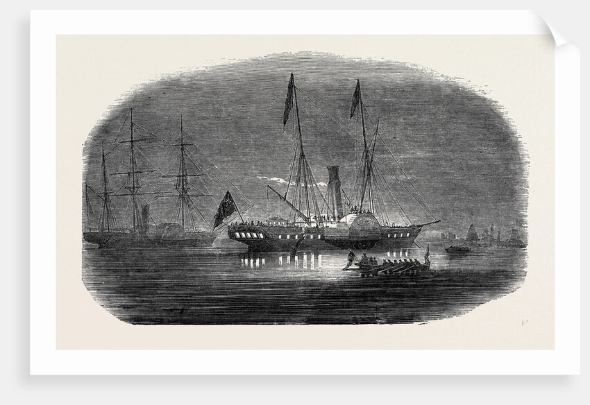 Her Majesty's Visit to Belgium: The King of the Belgians Leaving the Royal Yacht, 1852 by Anonymous