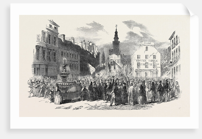 Grand Procession of the Gorbals Temperance Society, at Dumfries, 1852 by Anonymous