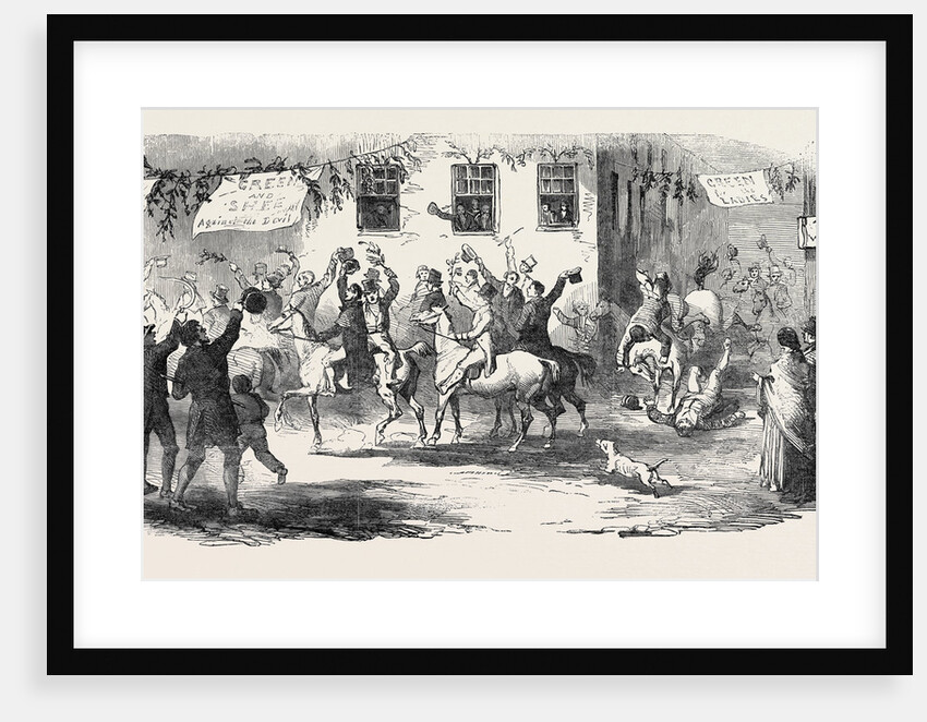 The Kilkenny Election, Chairing of the Returned Members, 1852 by Anonymous