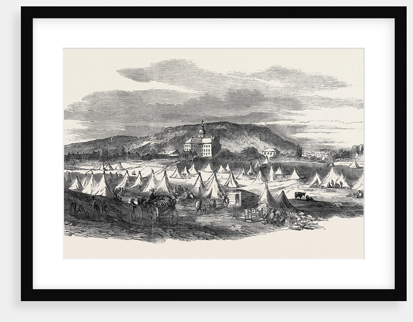 Encampment of Sufferers by the Great Fire at Montreal, 1852 by Anonymous
