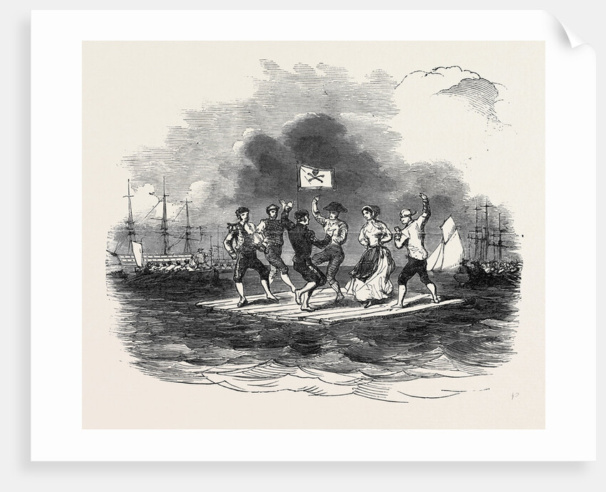 Raft Dance at the Squadron Regatta, Cork, 1852 by Anonymous