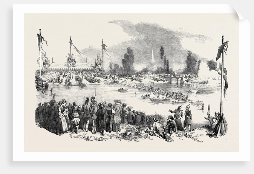 Fete at Strasbourg: Passage of the Greater Rhine, 1852 by Anonymous