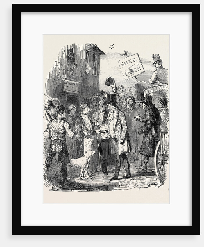The Kilkenny Election, Canvassing for Votes, 1852 by Anonymous