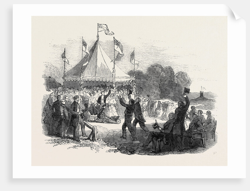 Deeside Railway, Cutting of the First Turf, 1852 by Anonymous