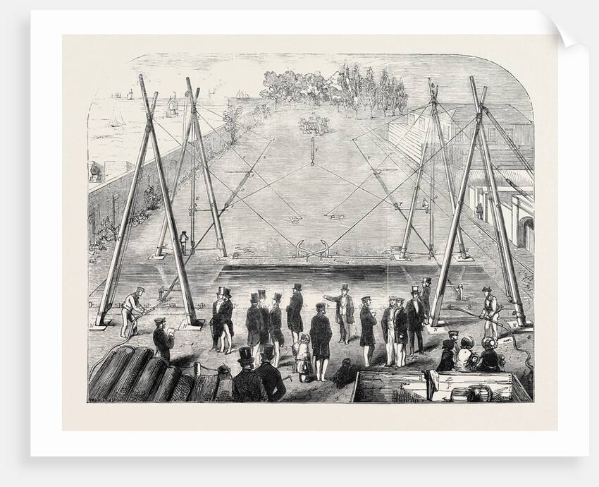 Trial of Anchors at the Royal Dockyard, Sheerness, 1852 by Anonymous