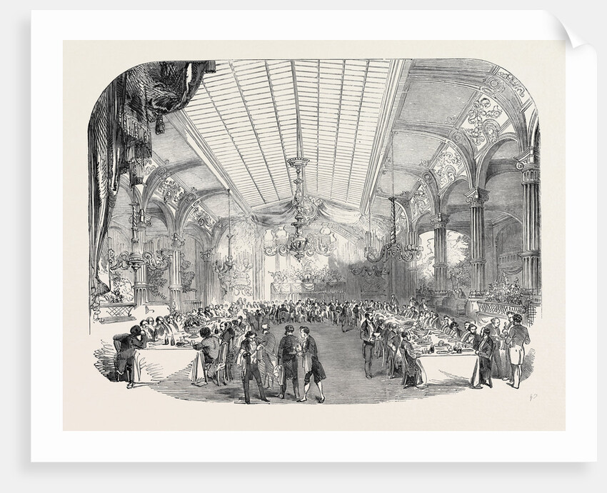 Farewell Banquet of the Deputies of the Legislative Body, in the Casino Paganini at Paris, 1852 by Anonymous