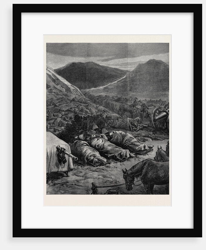 The Afghan War: Sleeping on the Battlefield the Night Before the Attack on Fort Ali Musjid 1879 by Anonymous