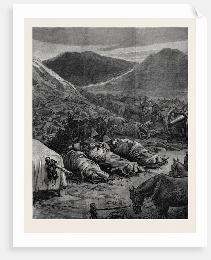The Afghan War: Sleeping on the Battlefield the Night Before the Attack on Fort Ali Musjid 1879 by Anonymous