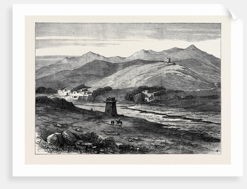 The Afghan War: Village of Lala Cheena on the Khyber River Where the British Mission Was Turned Back 1879 by Anonymous