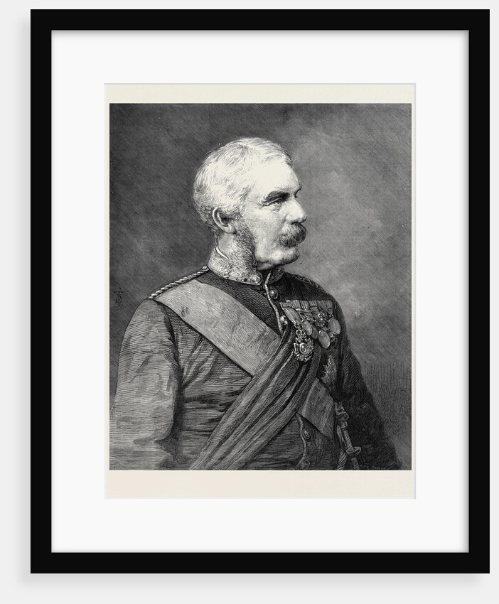 General Sir Frederick Paul Haines G.C.B. C.I.S. Commander-in-Chief of the Army in India 1879 by Anonymous